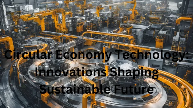 circular-economy-technology-innovation-2024.jpg" alt="Futuristic smart factory implementing circular economy technology with automated systems, IoT sensors, and sustainable manufacturing processes showcasing industrial digital transformation